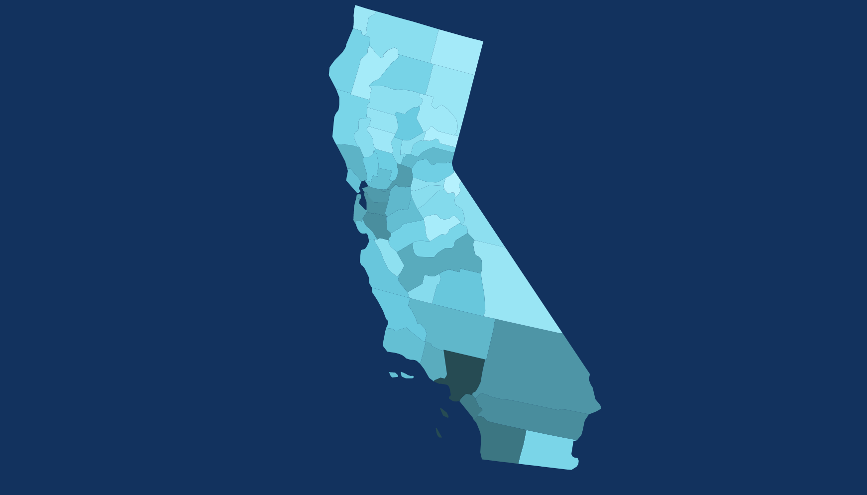 California - Vaccine with Map by County